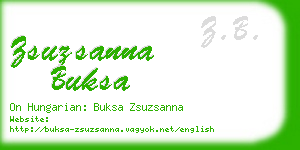 zsuzsanna buksa business card